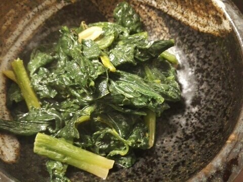 ほうれん草のマヨ炒め